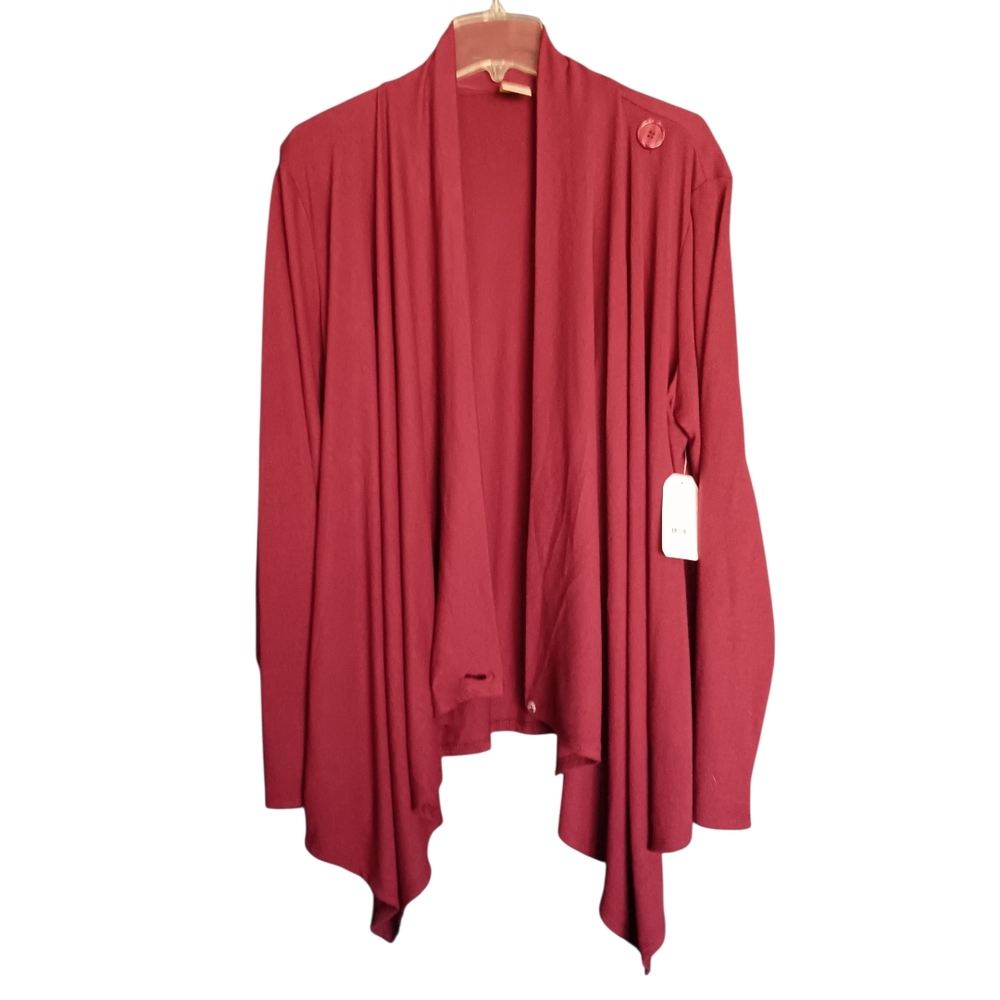 Faded Glory Rich Maroon Women's Cardigan